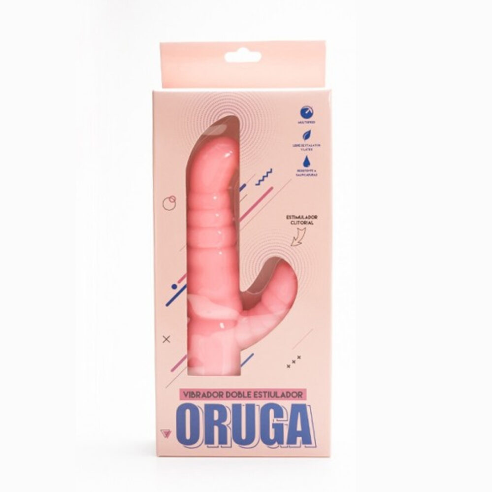 Vibrador Oruga Estimulador Clitorial Diversión flexible y doble estimulación