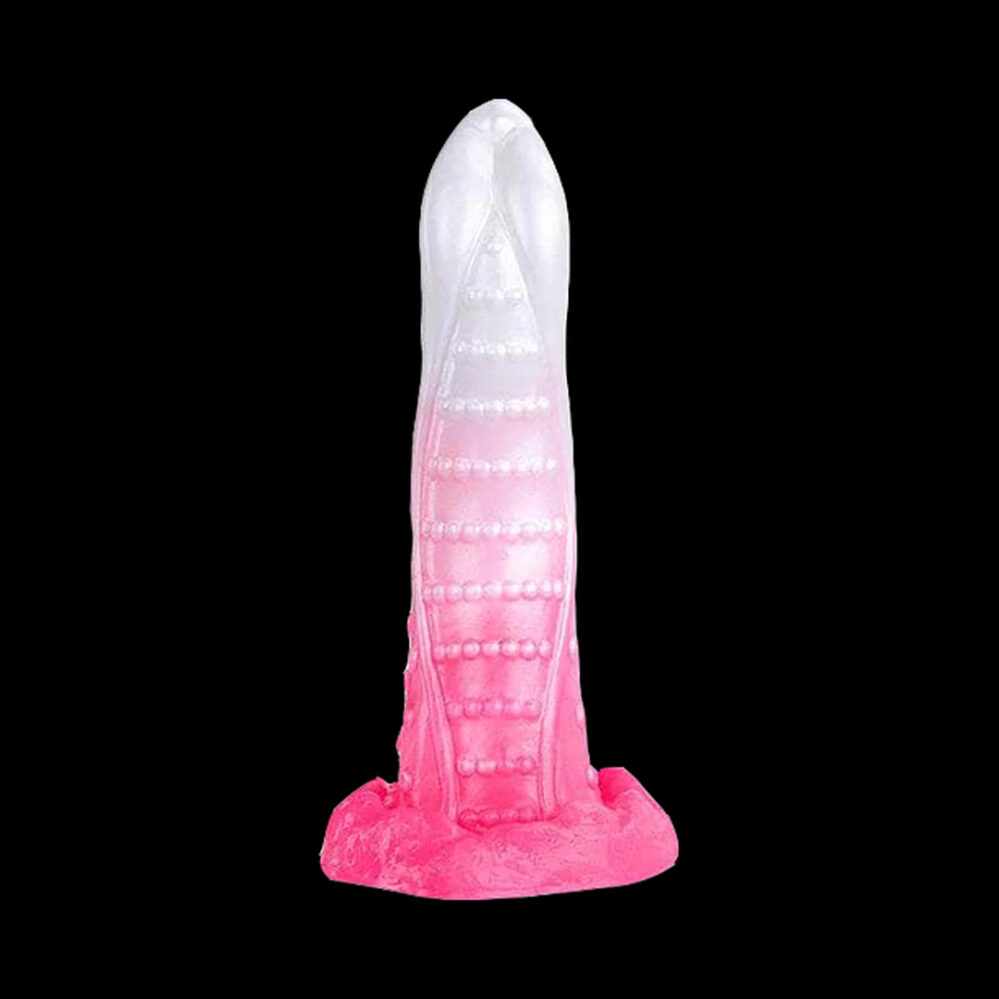 Dildo Texturado con Ventosa Rosa - Imagen 2