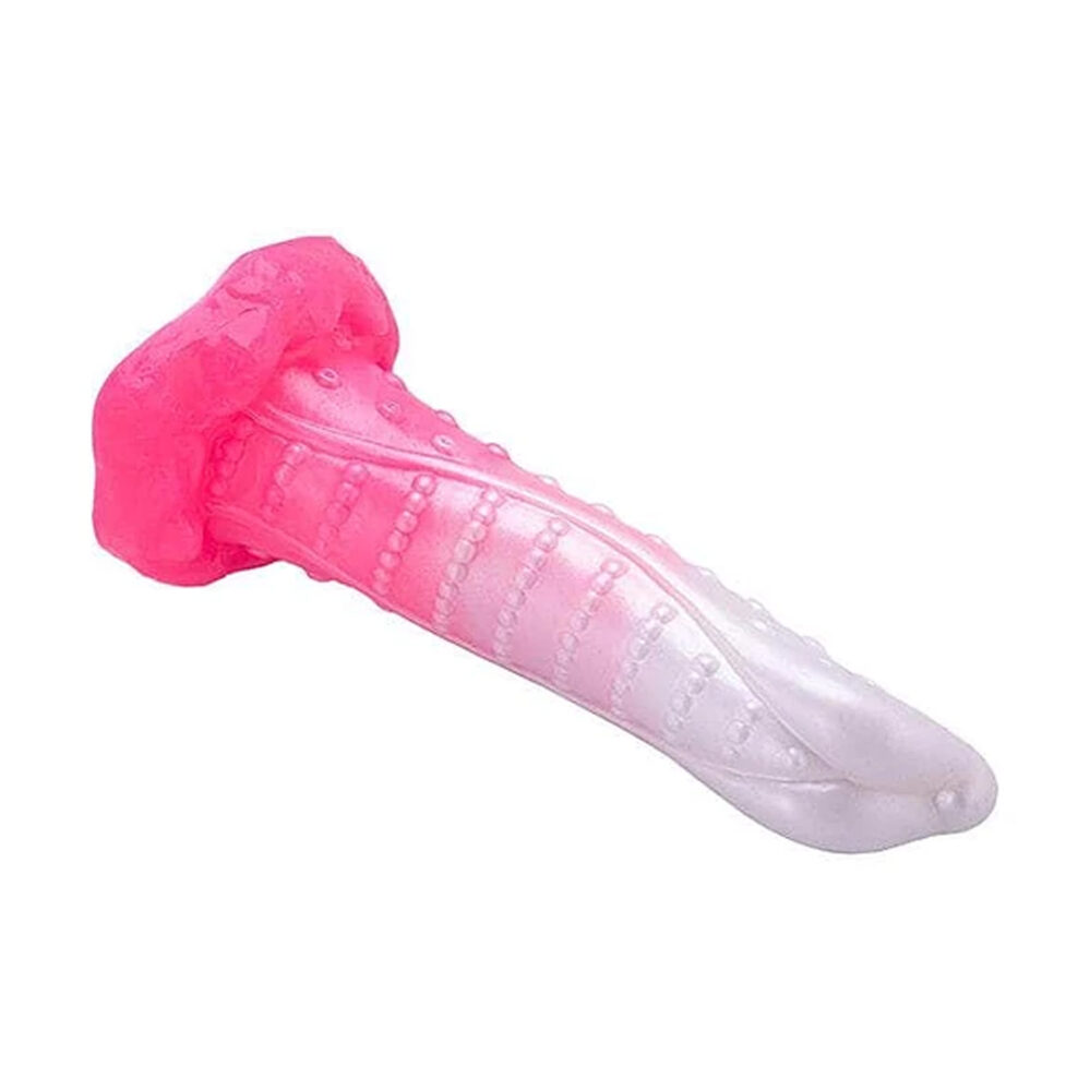 Dildo Texturado con Ventosa Rosa