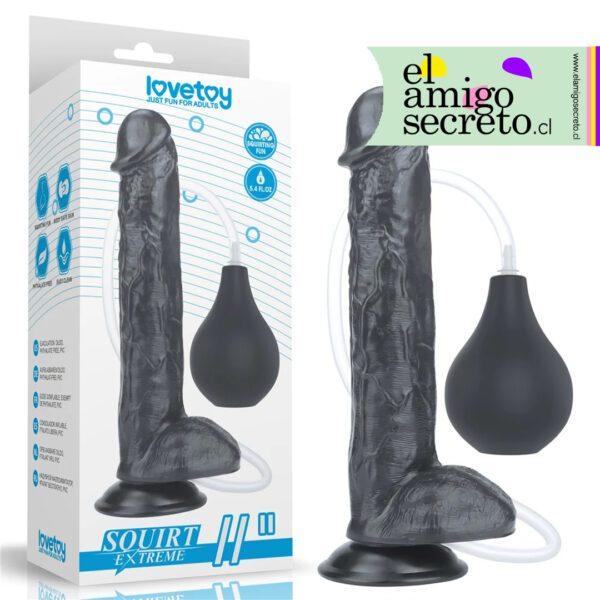 LOVETOY: Squirt Extreme 28 CM | Dildo con Sistema de Eyaculación Activa