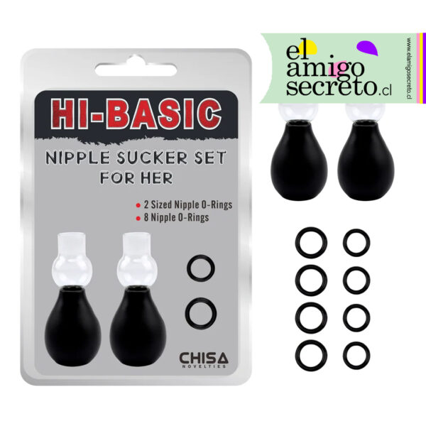 Eleva la sensibilidad al límite con el set de succión CHISA. Diseñado para quienes buscan explorar el placer a través de la presión y el flujo sanguíneo, este kit combina la potencia de las bombas de vacío con la persistencia de los anillos de retención. Ideal para juegos de impacto sensorial, control y sadomasoquismo suave, transformando el torso en una zona de placer explosivo.