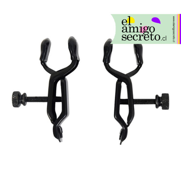 Spank Me! Pinzas Metálicas para Pezones (Negro)